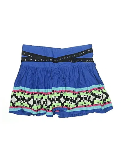 Pre-owned Justice Kids' Skirt In Blue