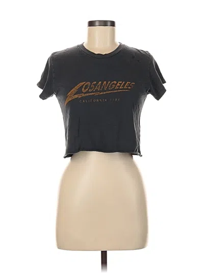 Pre-owned Brandy Melville Short Sleeve T-shirt In Black