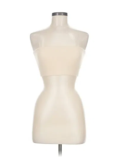 Pre-owned Skims Tube Top Ivory Strapless Neckline Tops In White