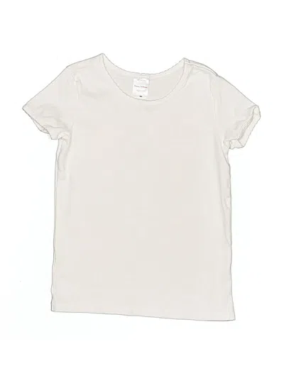 Pre-owned Hanna Andersson Kids' Short Sleeve T-shirt In White