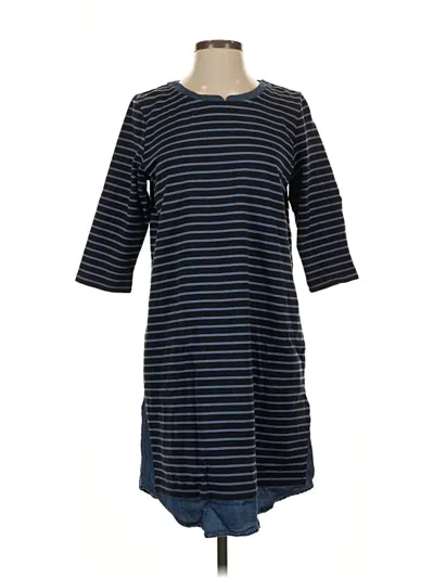Pre-owned Jjill Casual Dress In Blue