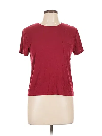 Pre-owned Abercrombie & Fitch Short Sleeve T-shirt In Burgundy