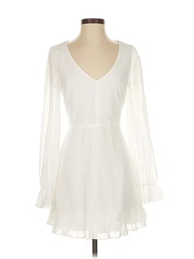 Pre-owned Lulus Cocktail Dress In White