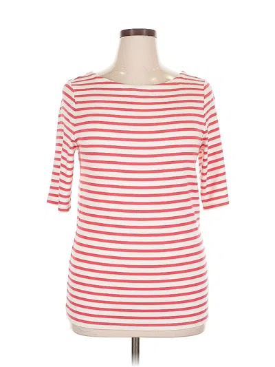 Pre-owned Gap 3/4 Sleeve T-shirt In Red