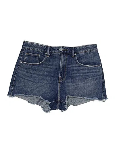 Pre-owned Good American Denim Shorts In Blue