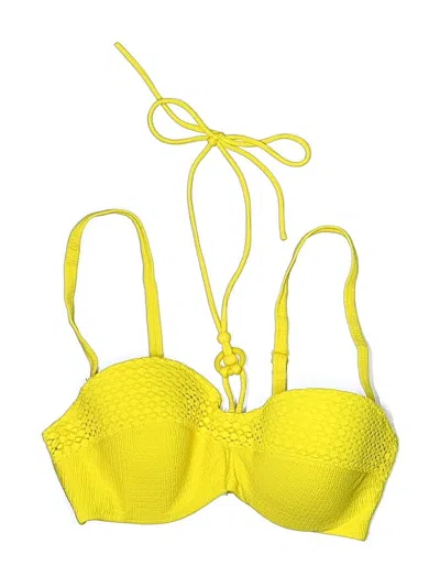 Pre-owned Marie Jo Swimsuit Top Yellow Swimwear