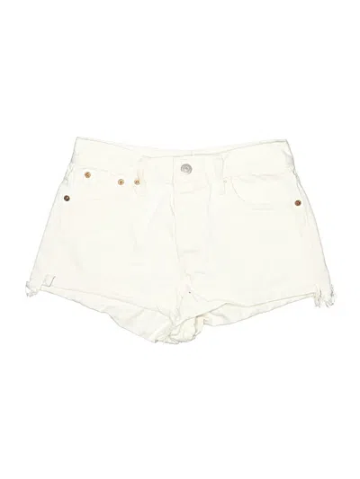 Pre-owned Levi's Denim Shorts In White