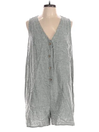 Pre-owned Rylee + Cru Romper In Gray