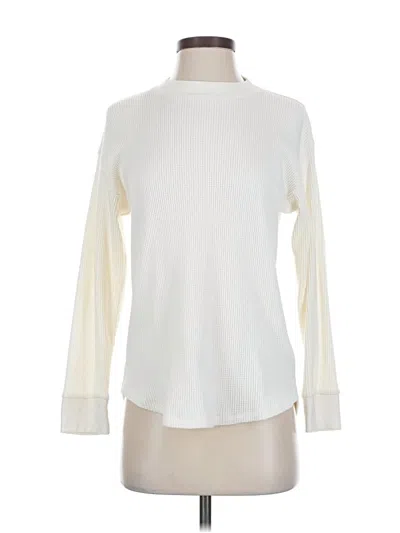 Pre-owned Abercrombie & Fitch Long Sleeve T-shirt In White