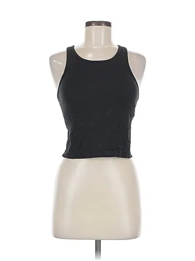 Pre-owned Lululemon Athletica Tank Top Gray Halter Neckline Tops