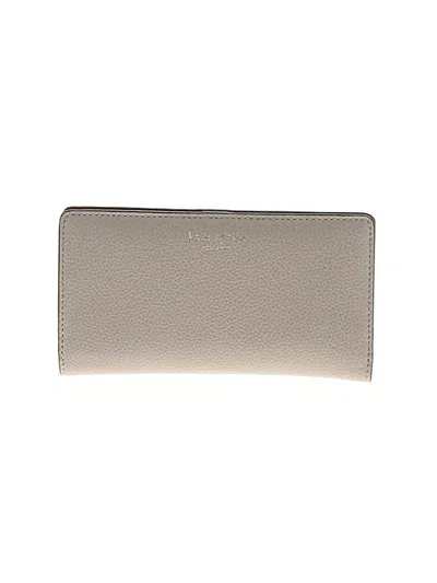 Pre-owned Kate Spade New York Leather Wallet In Gray