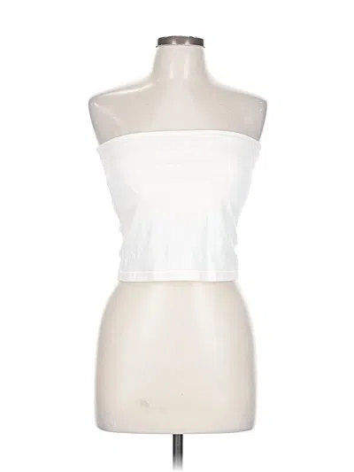 Pre-owned Victoria's Secret Tube Top White Strapless Neckline Tops
