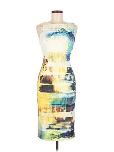 Pre-owned Karen Millen Cocktail Dress In Yellow