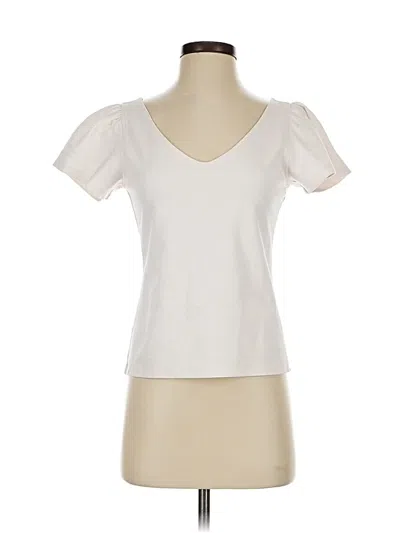 Pre-owned Ann Taylor Short Sleeve T-shirt In White