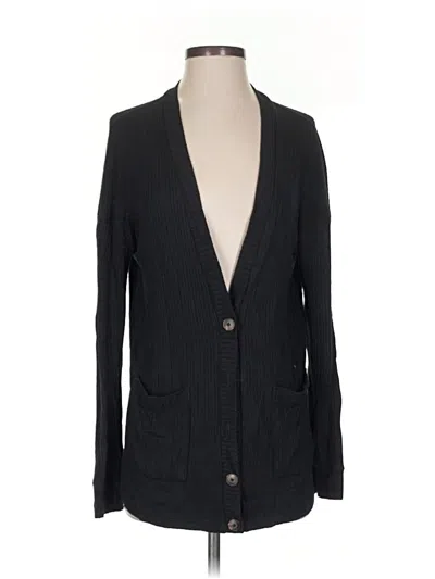 Pre-owned Reformation Jeans Cardigan Sweater In Black