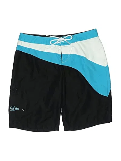 Pre-owned Li.lu Kids' Board Shorts In Blue