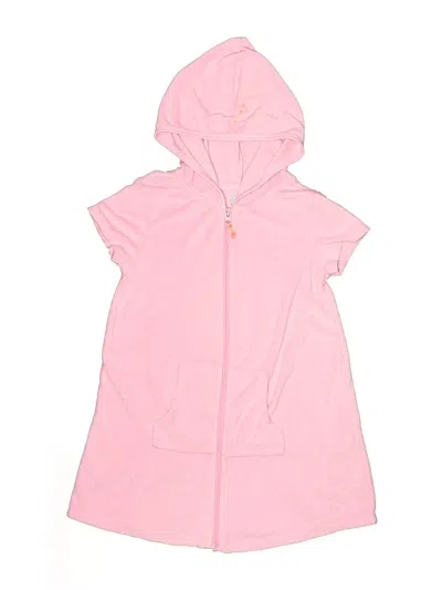 Pre-owned Wonder Nation Kids' Zip Up Hoodie In Pink