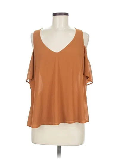 Pre-owned Show Me Your Mumu Sleeveless Blouse In Brown