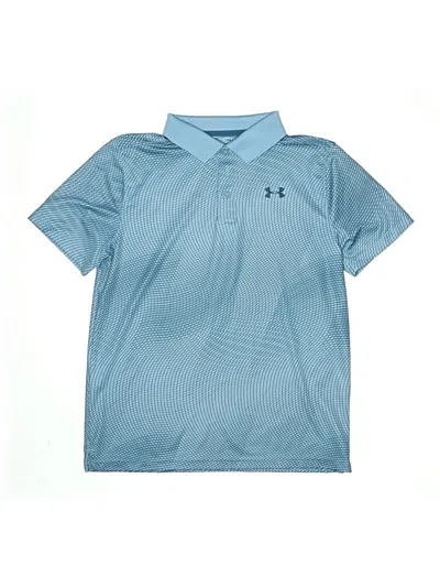 Pre-owned Under Armour Kids' Short Sleeve Polo Shirt In Blue