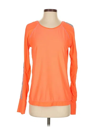 Pre-owned Athleta Long Sleeve T-shirt In Orange