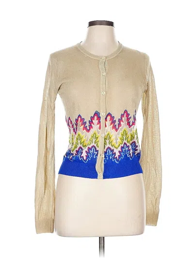 Pre-owned Carven Cardigan Sweater In Gold