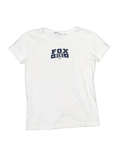 Pre-owned Fox Kids'  Short Sleeve T-shirt In White