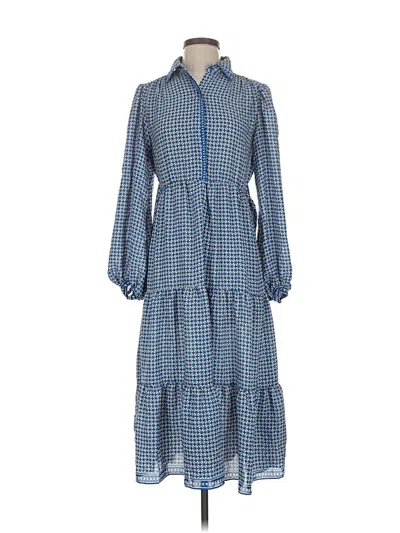 Pre-owned Max Studio Casual Dress In Blue