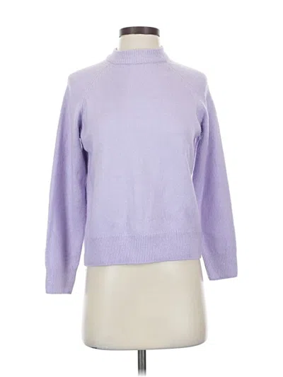 Pre-owned Vince Camuto Turtleneck Sweater In Purple