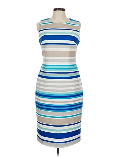 Pre-owned Calvin Klein Cocktail Dress In Blue