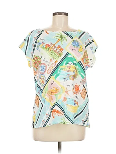 Pre-owned Talbots Short Sleeve T-shirt In Blue