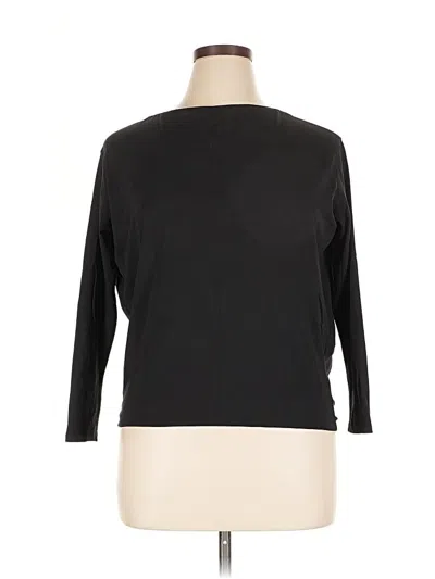 Pre-owned Lululemon Athletica 3/4 Sleeve T-shirt In Black