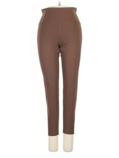Pre-owned Girlfriend Collective Active Pants In Brown