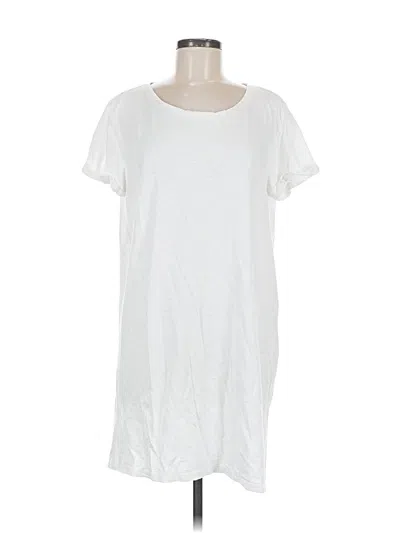 Pre-owned H&m Casual Dress In White