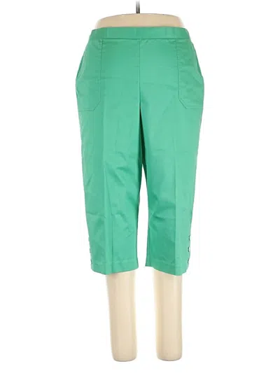 Pre-owned Alfred Dunner Casual Pants In Green