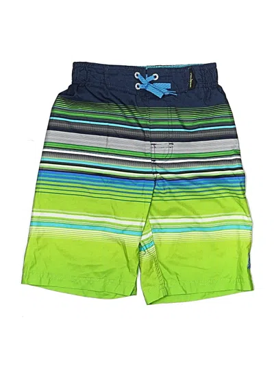 Pre-owned Zeroxposur Kids' Board Shorts In Green