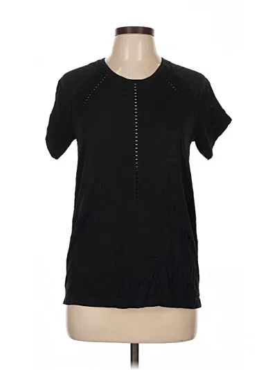 Pre-owned Athleta Short Sleeve T-shirt In Black