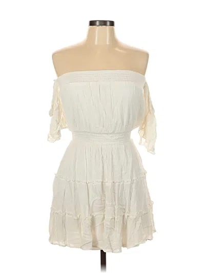 Pre-owned Lulus Cocktail Dress In White