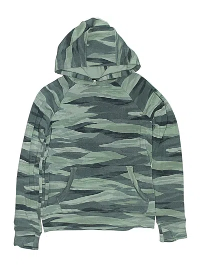 Pre-owned Athleta Girl Kids' Pullover Hoodie In Green