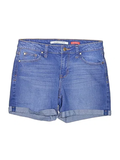 Pre-owned Celebrity Pink Denim Shorts In Blue