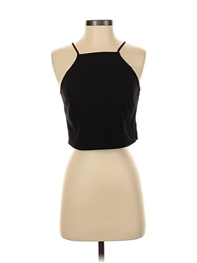 Pre-owned Free Press Tank Top Black Halter Neckline Tops