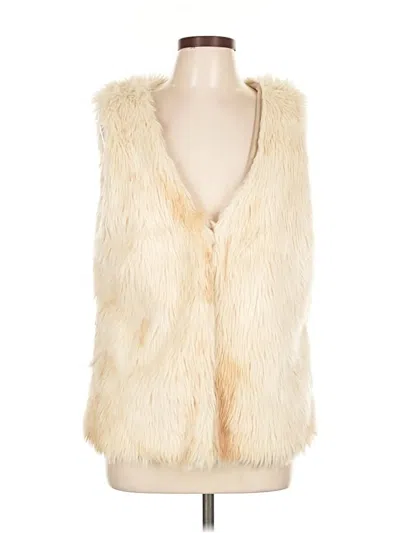 Pre-owned H&m L.o.g.g. Faux Fur Vest In White