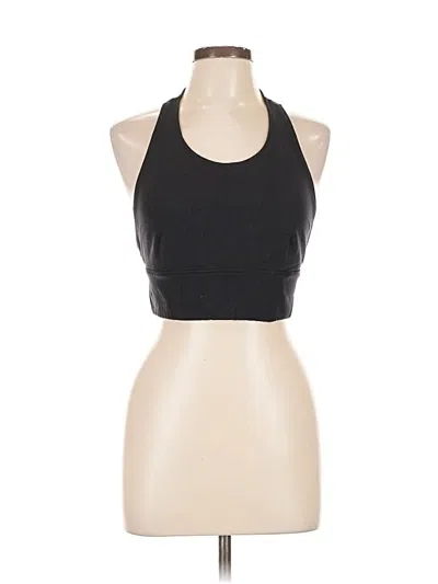 Pre-owned Made For Italic Tank Top Black Halter Neckline Tops