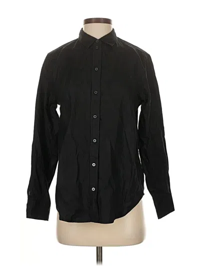 Everlane Long Sleeve Button Down Shirt In Black