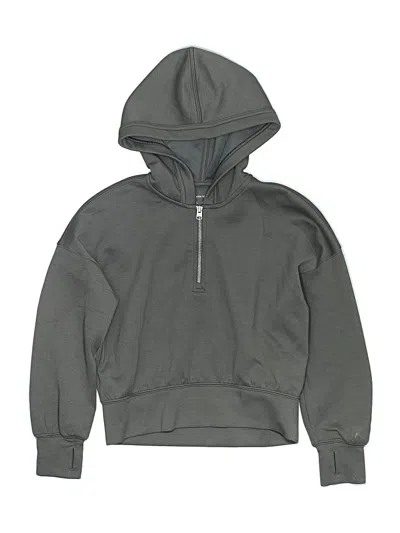 Pre-owned Abercrombie Kids' Zip Up Hoodie In Gray