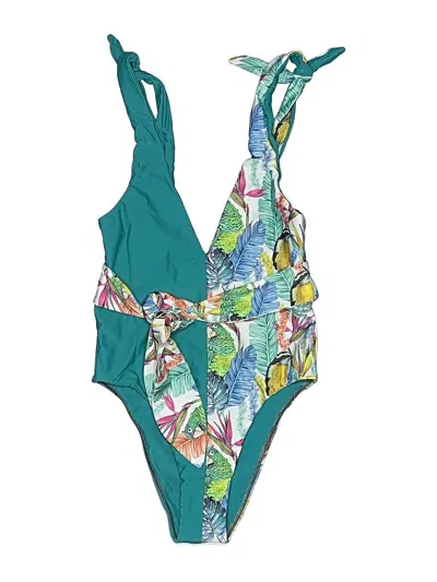 Pre-owned Palma One Piece Swimsuit In Green
