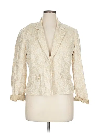 Pre-owned Villager By Liz Claiborne Blazer Jacket In White