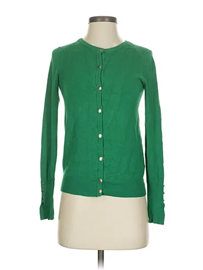Pre-owned Zara Cardigan Sweater In Green
