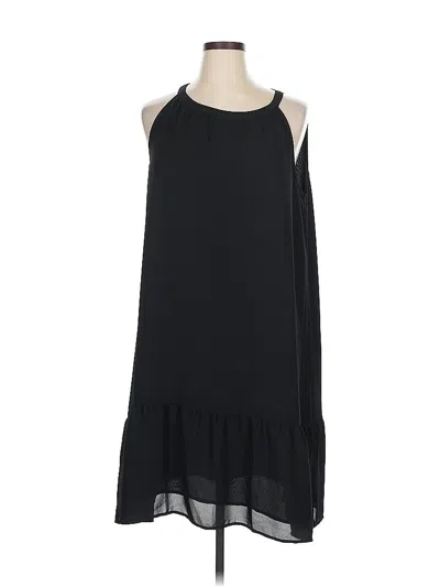 Pre-owned Jjill Casual Dress In Black