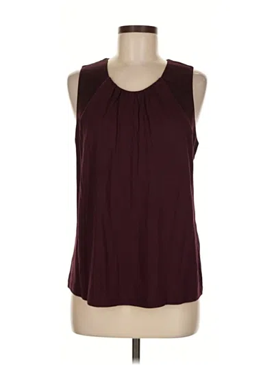 Pre-owned Banana Republic Factory Store Sleeveless Blouse In Burgundy