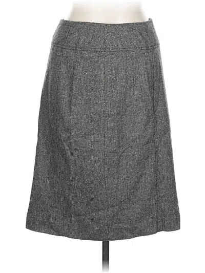 Pre-owned Banana Republic Wool Skirt In Gray